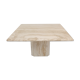 Table basse italienne en travertin, années 1980