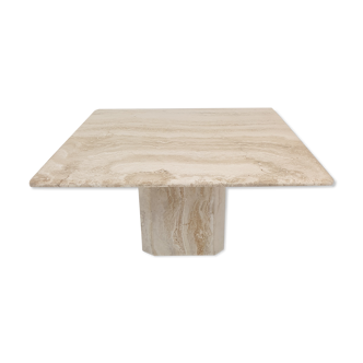 Italian travertine coffee table, 1980's