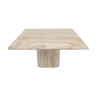 Italian travertine coffee table, 1980's