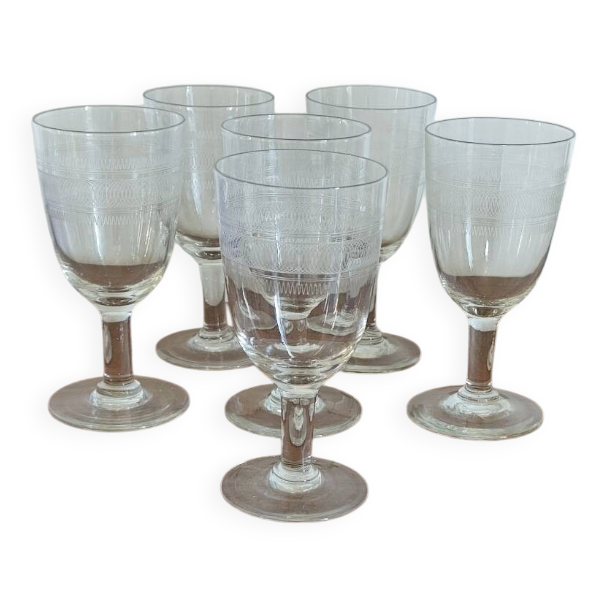 Lot de verres bistrot anciens
