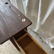 Dark wood secretary desk