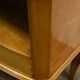 Pair of art deco bedside tables in 20th century light wood veneer