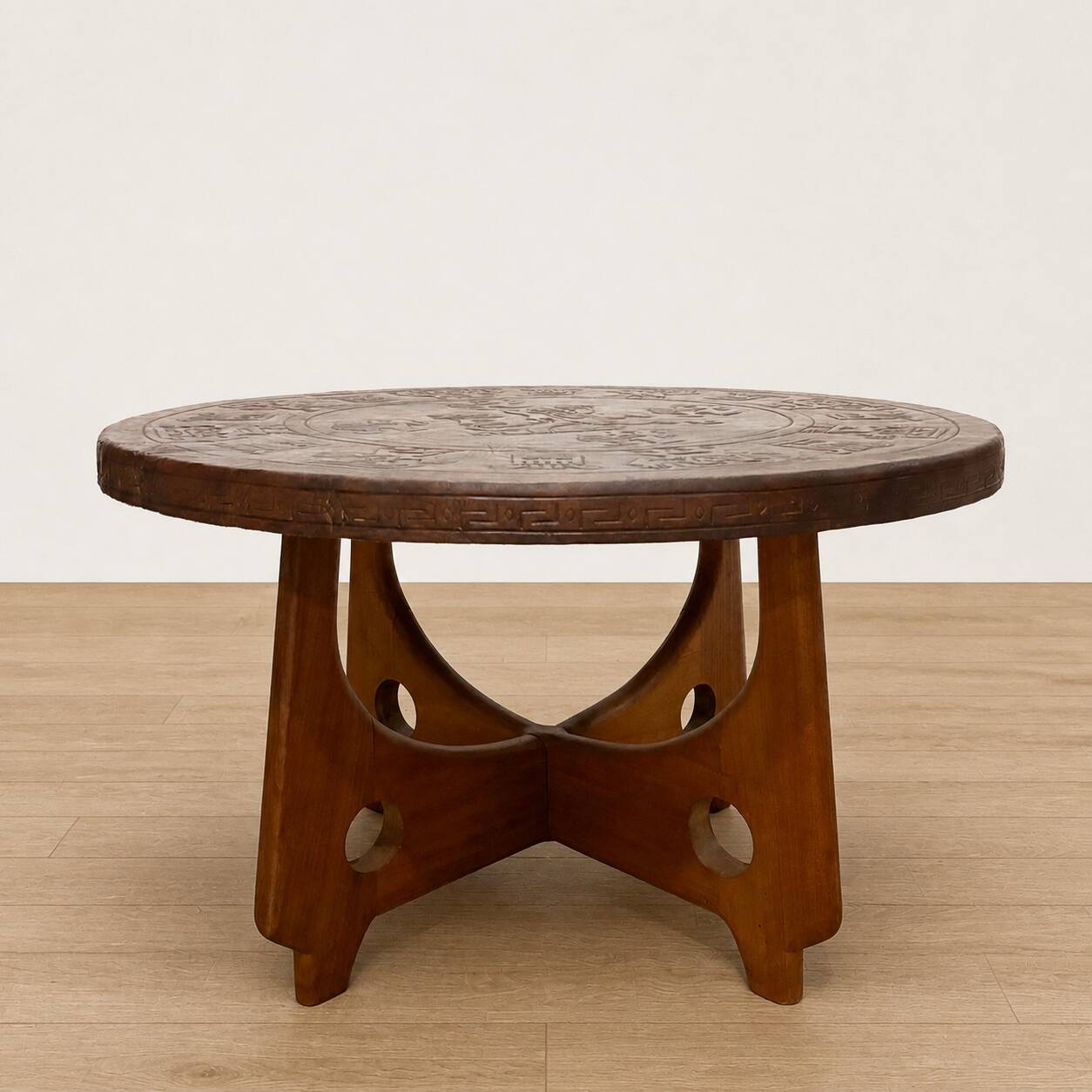 Table basse en cuir Angel Pazmino