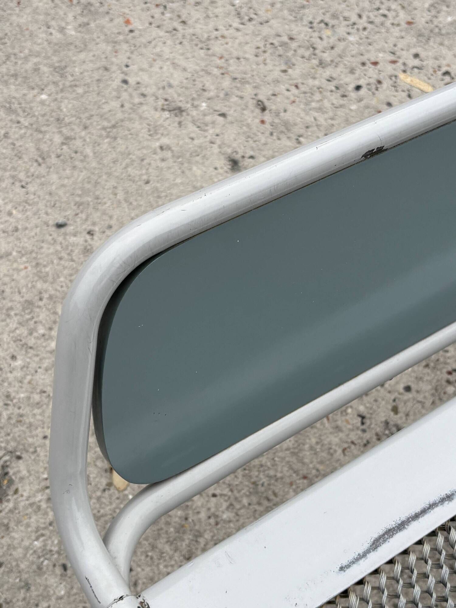 Vintage daybed 1960s minimalist metal from the Netherlands design