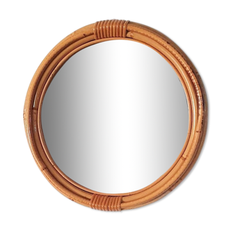 Miroir en rotin 36cm
