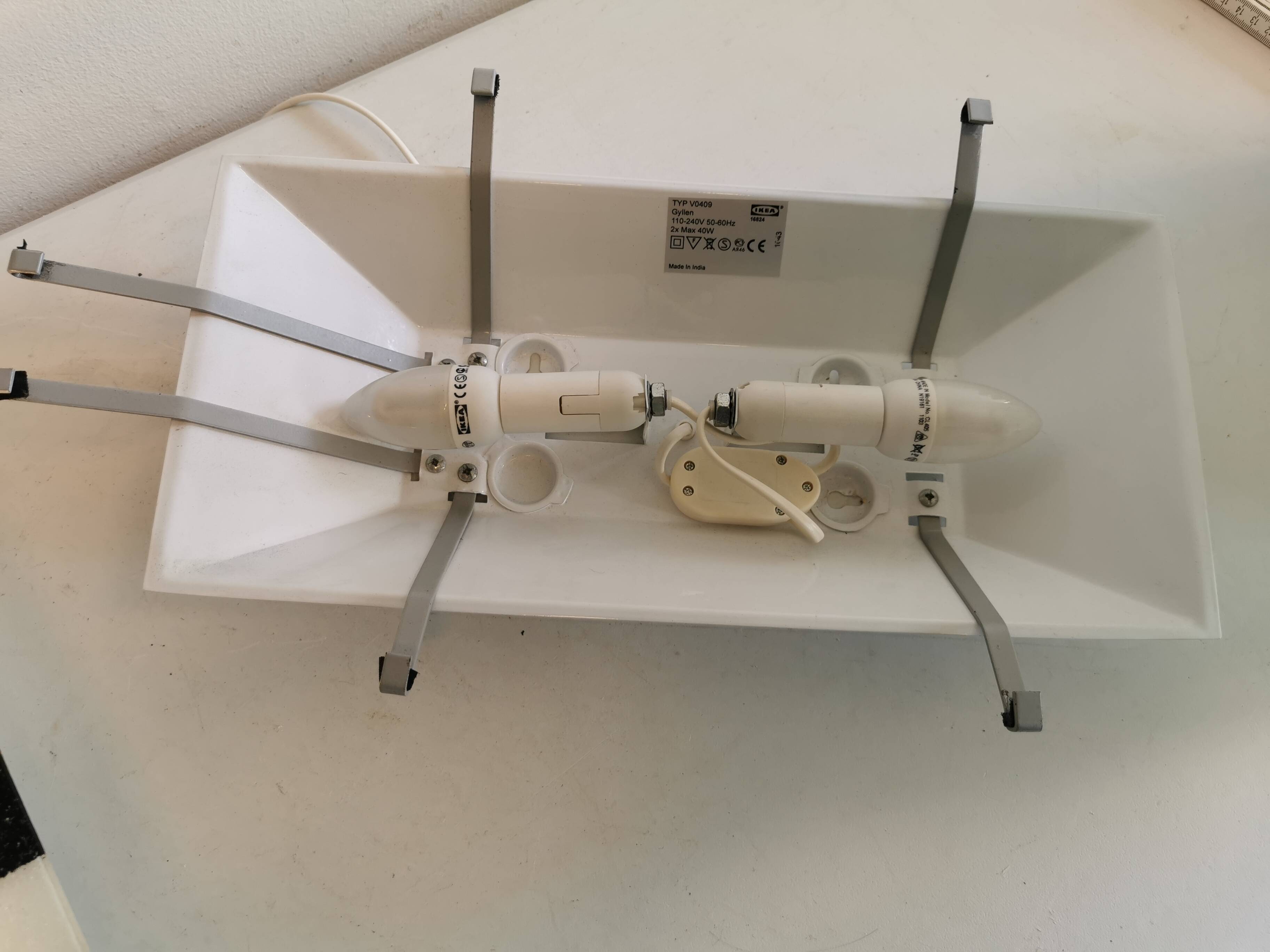 Older vintage Ikea wall lamp, model Gyllen, from the 1990s.