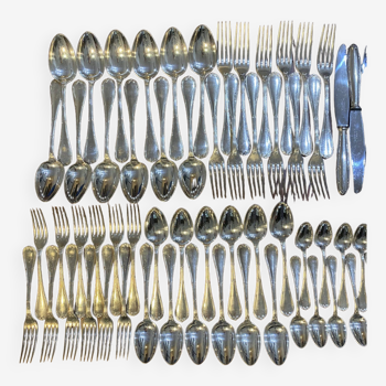Sublime Christofle cutlery set 93pcs - Decorated with ribbons and bows
