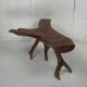 Wabia sabi rustic tree branch side table, Dutch 1960s