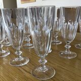 12 flûtes à champagne cristal
