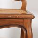 Series of 5 cane chairs, backs and seats, Louis XV style