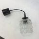 Vintage glass pendant lamp 70s