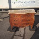 Curved 3-drawer Louis XV drawers from the 1950s