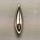 Wall-hung candle holder in the black series, made by Michael Andersen Bornholm Denmark 1960s
