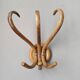 Porte manteau thonet vintage en bois courbé