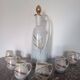 Vintage liqueur service p.a.r.i.s. 2 – iridescent porcelain