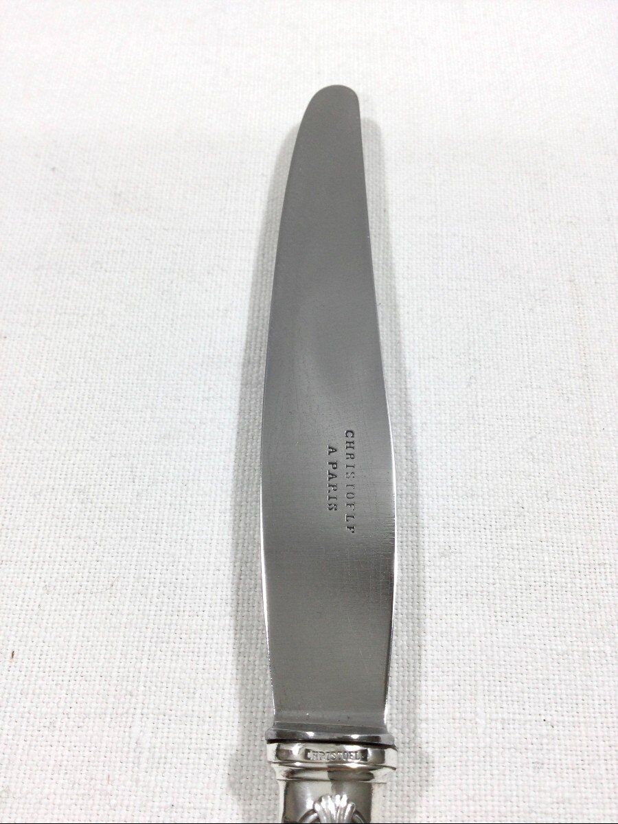 Christofle - Cross ribbon entremet knives