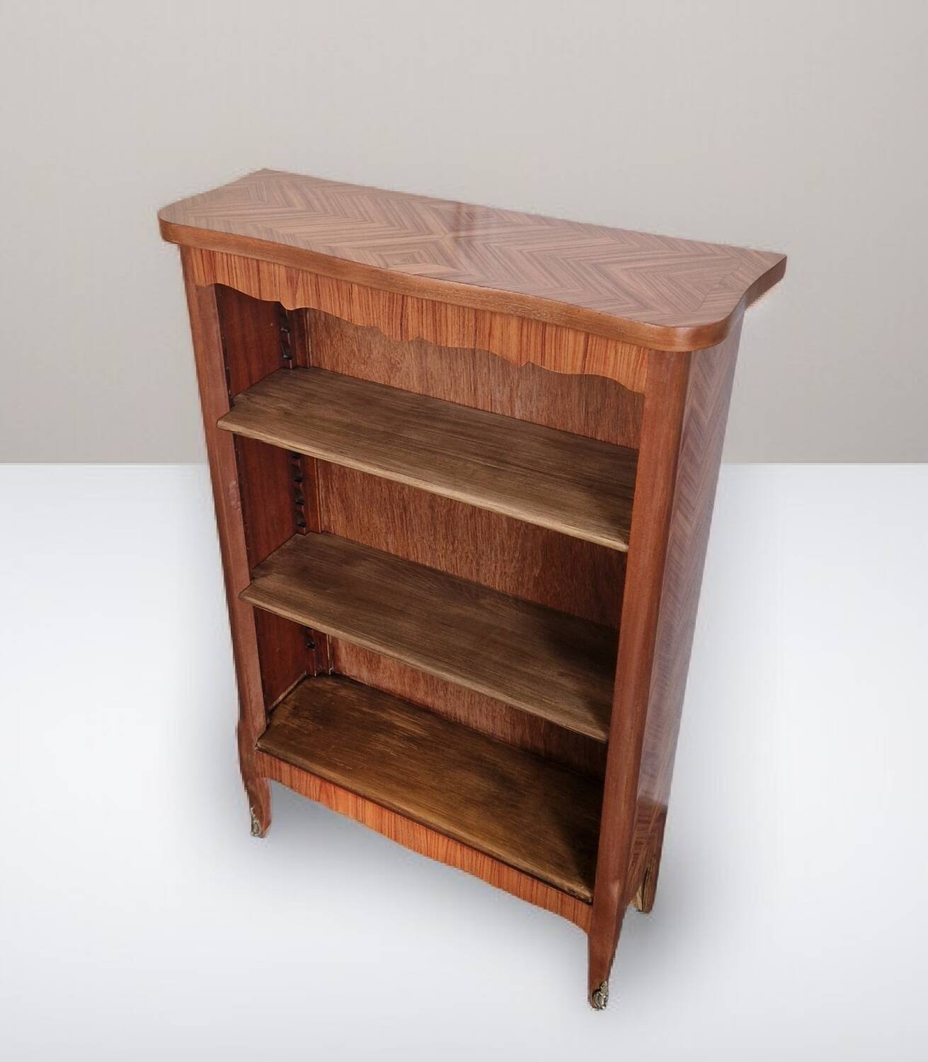 Bibus marquetry in rosewood, Transition style - Mid 20th century