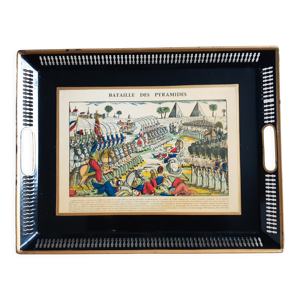 Plateau en tôle peinte Napoléon