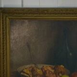 Oil painting on canvas, still life, signed C. Declercq, 1893