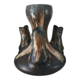 Vase grès signé