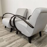 Restored armchairs by Jindrich Halabala