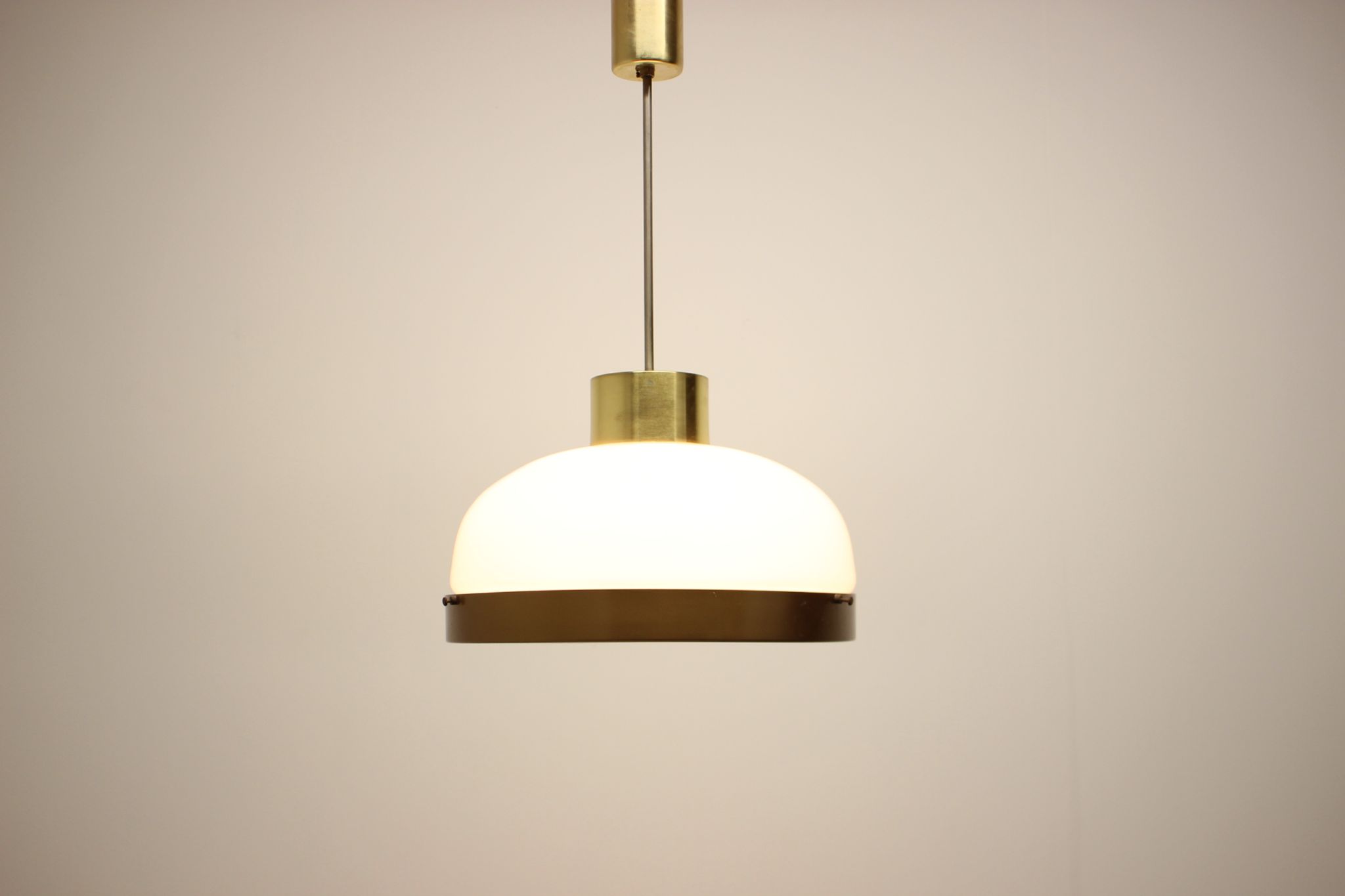Mid-century glass chandelier/kamenicky senov, 1970's