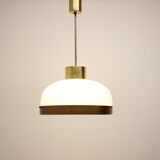 Mid-century glass chandelier/kamenicky senov, 1970's
