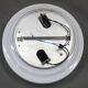 Set of Three Mid-Century Black Flush Mount Lights, 1970s