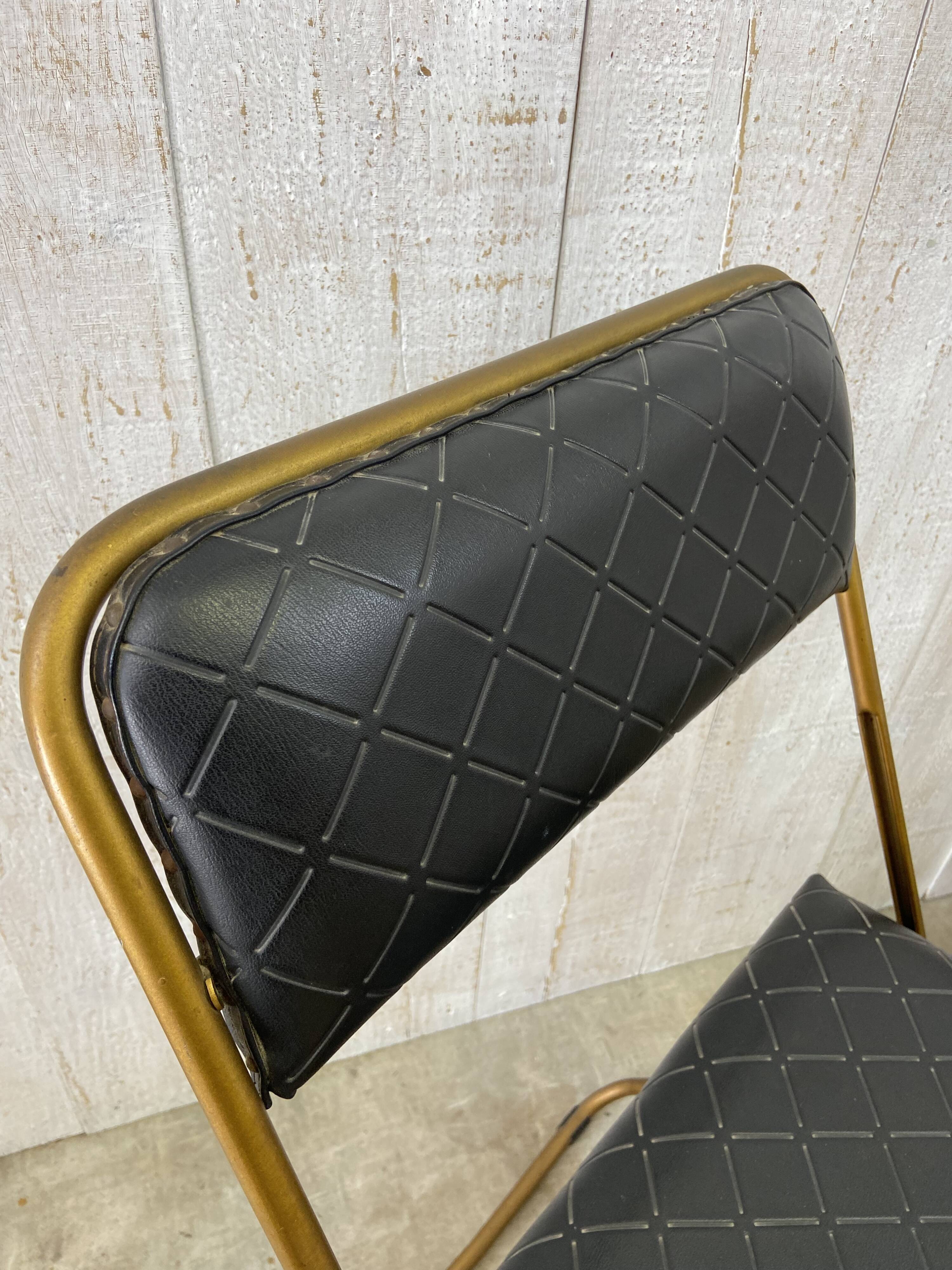 Paire de chaises pliantes vintage