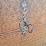 Late 19th century oak laundry chest