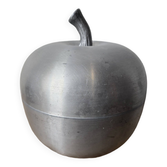Vintage 70s vintage aluminum giant apple ice cube bucket