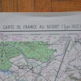 Vintage map of Pont-à-Mousson