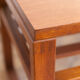 Geometric teak coffee table