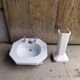 Enamelled white washbasin 1930