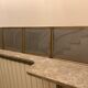 4 old large picture frames metal curved glass