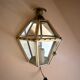 Mirror wall lamp, brass 50s