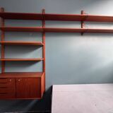 Unité murale modulaire en teck vintage scandinave “Veggen De Luxe”, Norvège