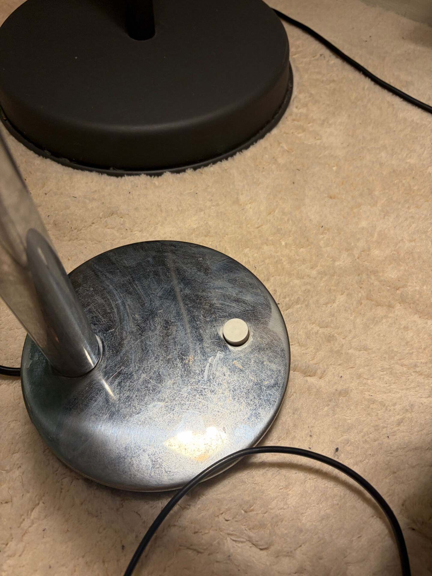 Vintage chrome desk lamp Hustadt Leuchten (1970s)