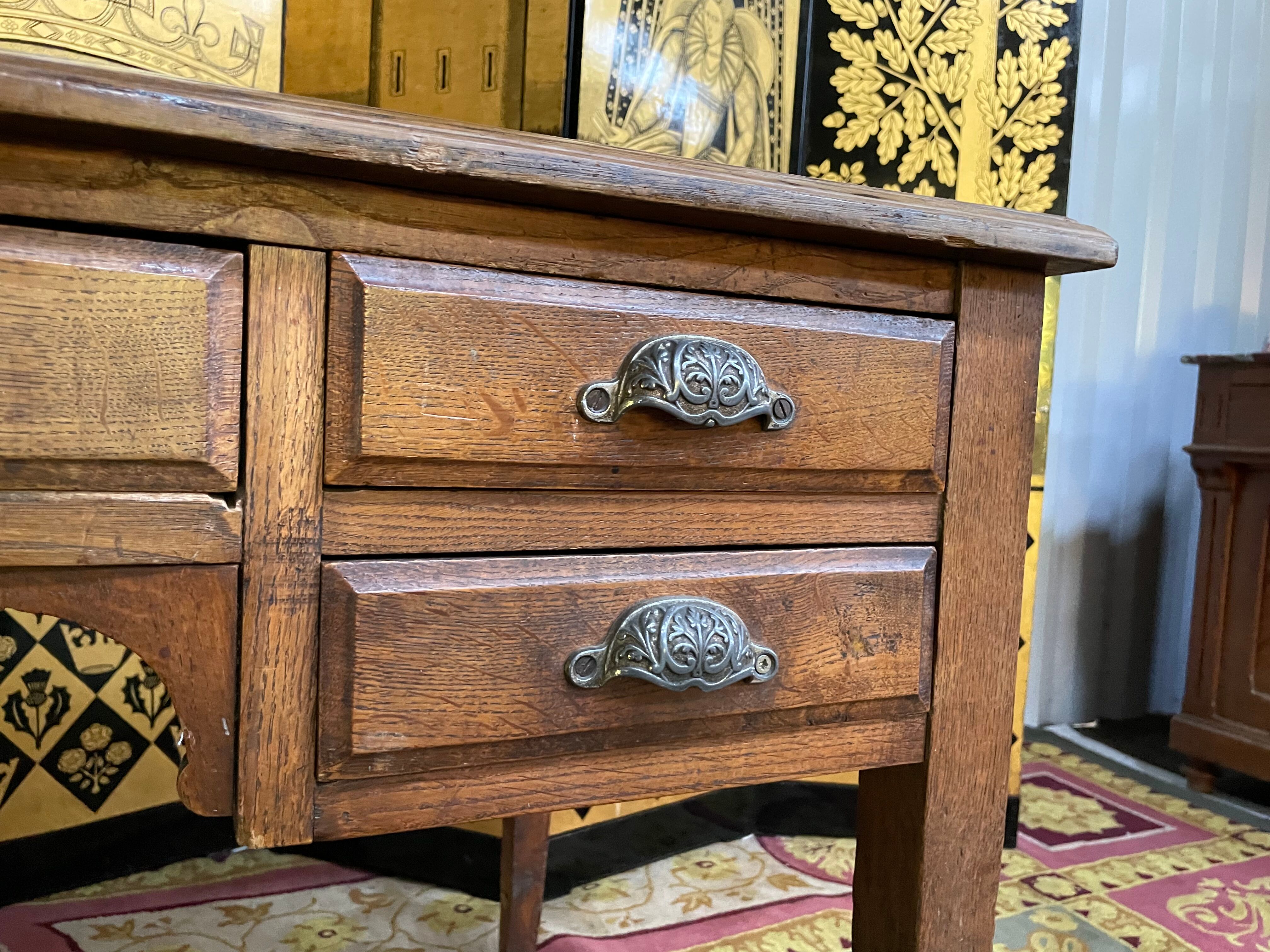 Bureau en chêne massif 1900