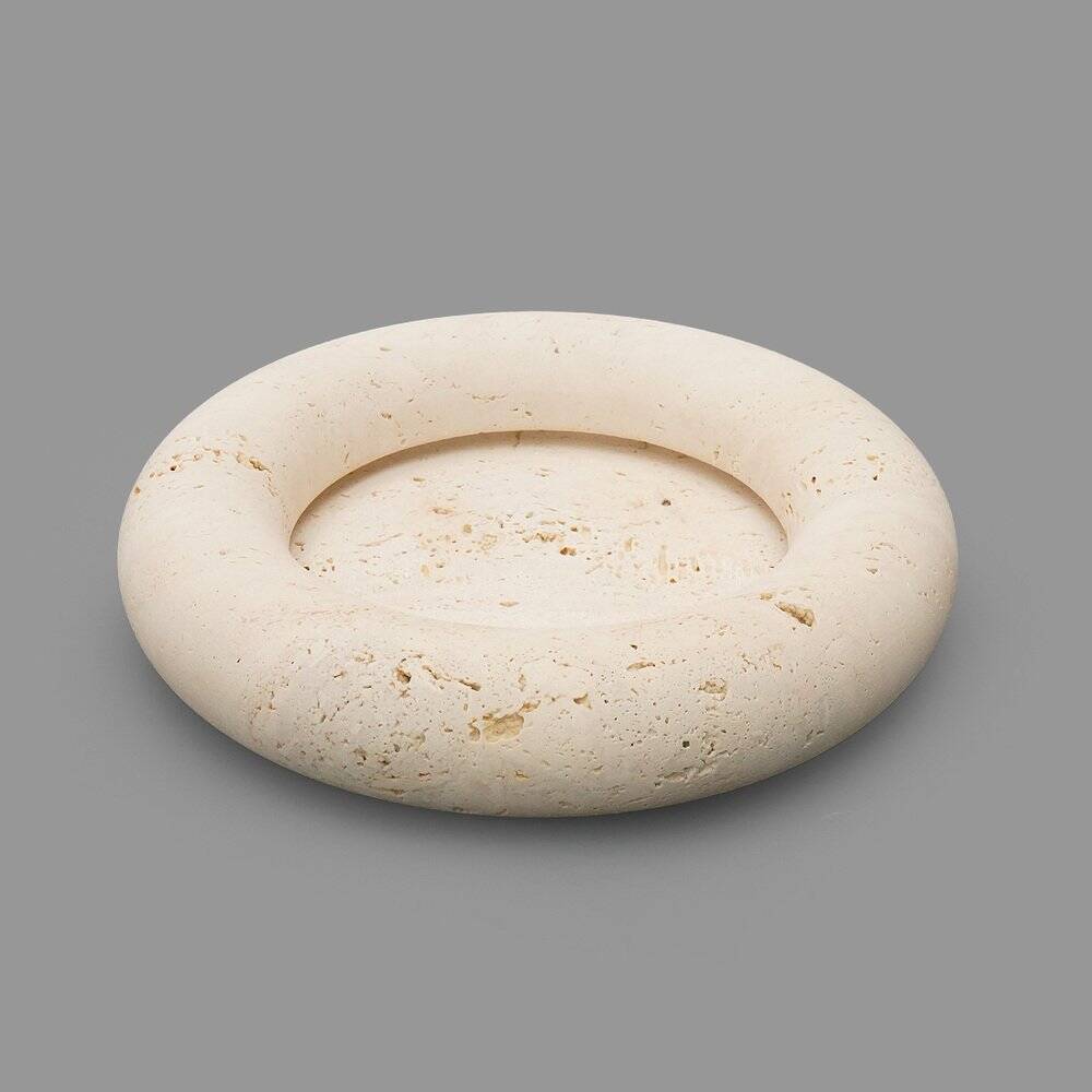 Bol Voltero in travertine by Pier Alessandro Giusti and Egidio Di Rosa for Up & Up, 1970s.