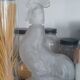 Zoomorphic carafe (28 cm) in Italian frosted glass - 1970s