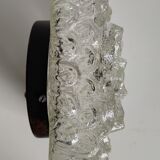 Flower-shaped glass ceiling lamp