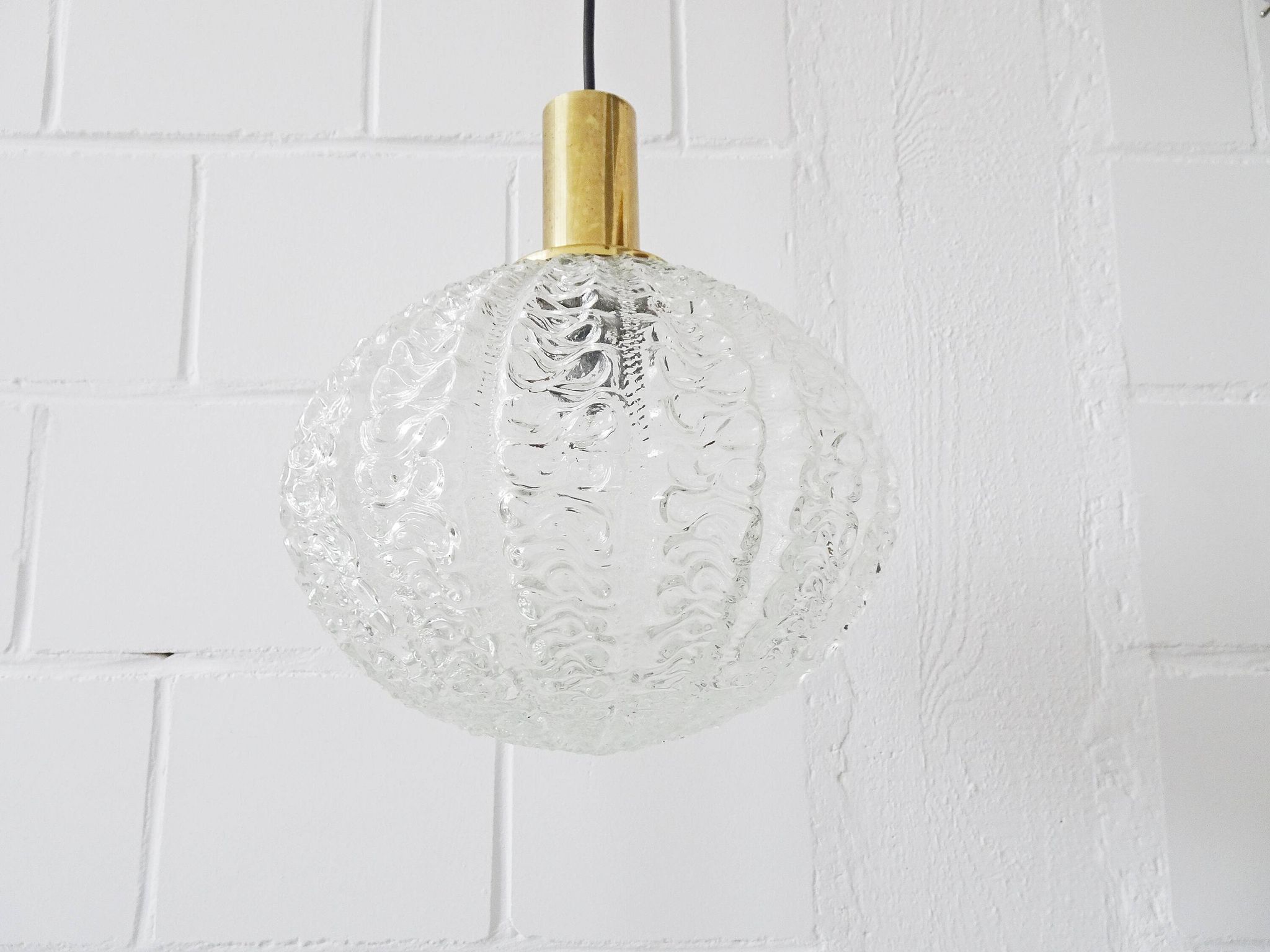 Limburg glass ball suspension lamp 1960s