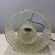 Acrylic pendant light with diamond pattern, chrome, 1970s