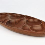 Plateau en teck Laur Jensen vintage 1960