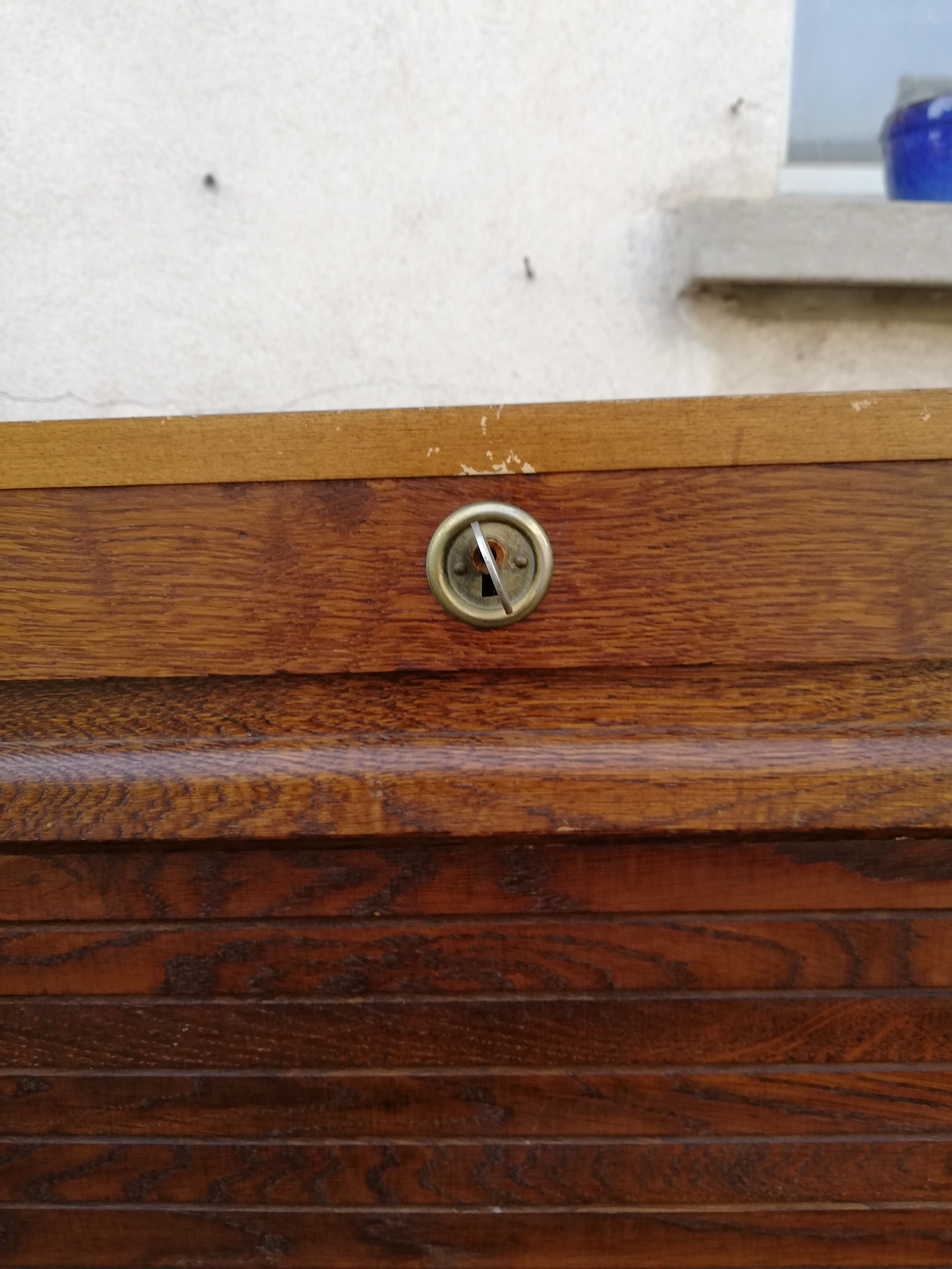 Meuble classeur vintage 1 rideau