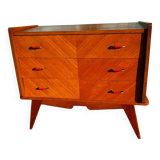 Commode vintage pieds compas.