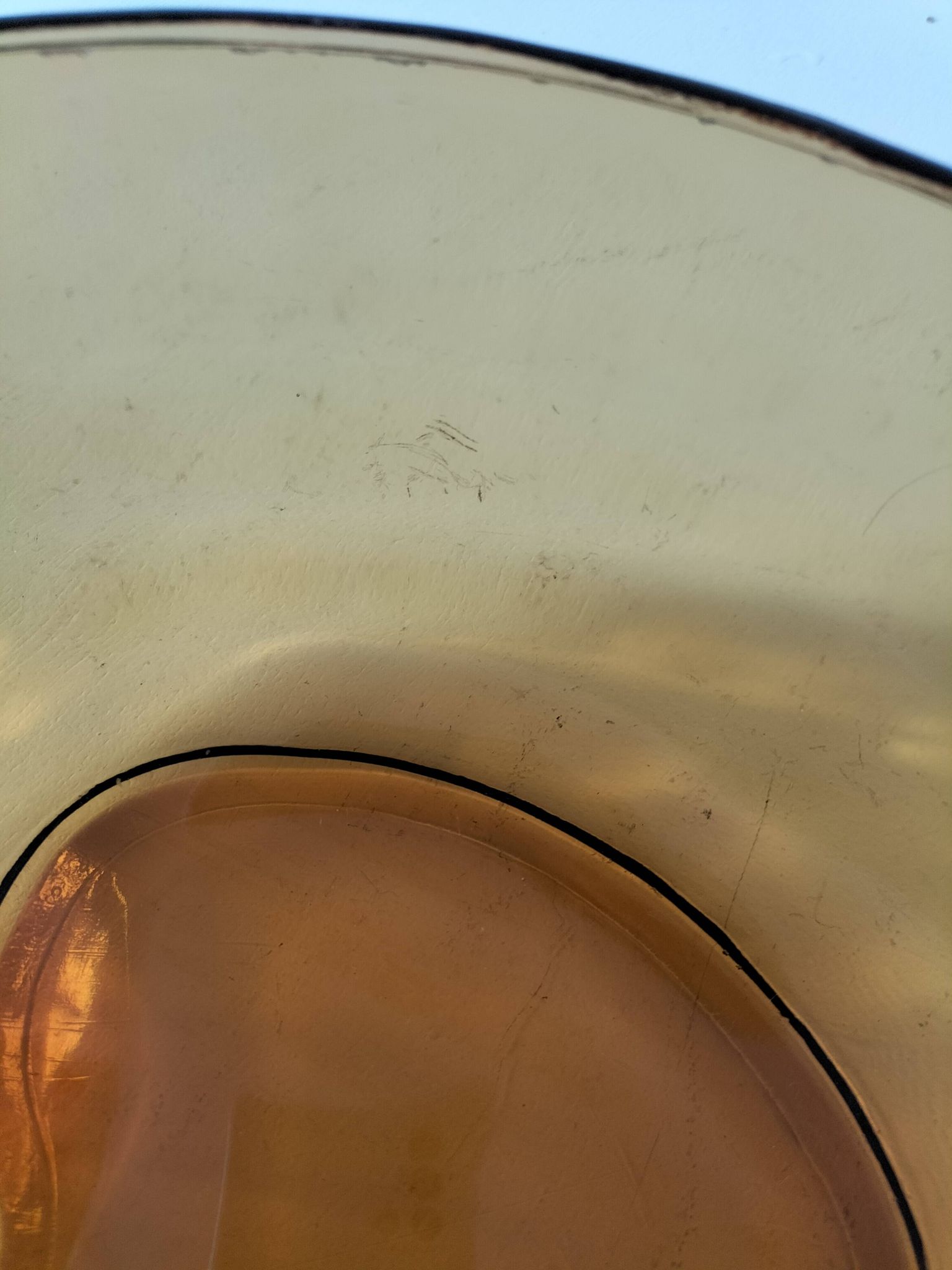 Saladier vintage pomme verre pressé
