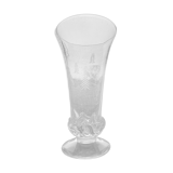 Daum vase, crystal blown and worked hot