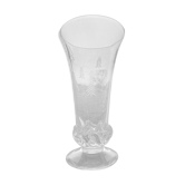 Daum vase, crystal blown and worked hot